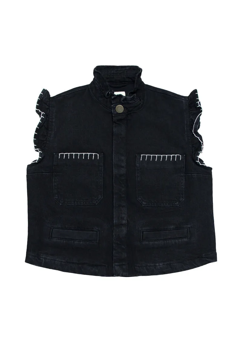 seventy   mochi Pablo Waistcoat in Vintage Black