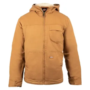 Sherpa Lined Duck Jacket - Rinsed Brown Duck by Dickies