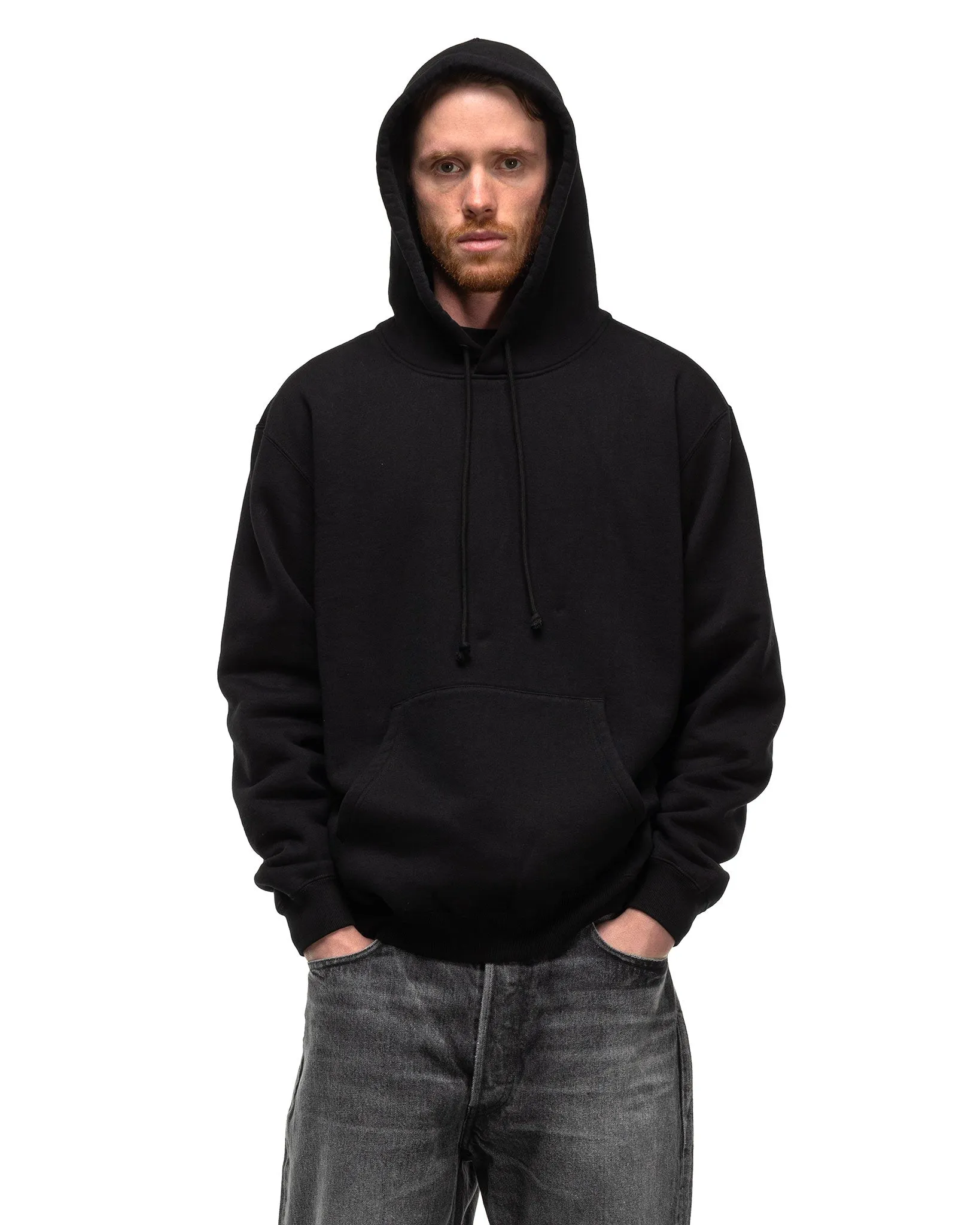 Smooth Soft Sweat P/O Parka Black