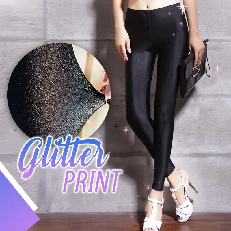 Sparkly Shaping Fleece Leggings