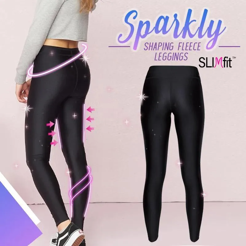 Sparkly Shaping Fleece Leggings