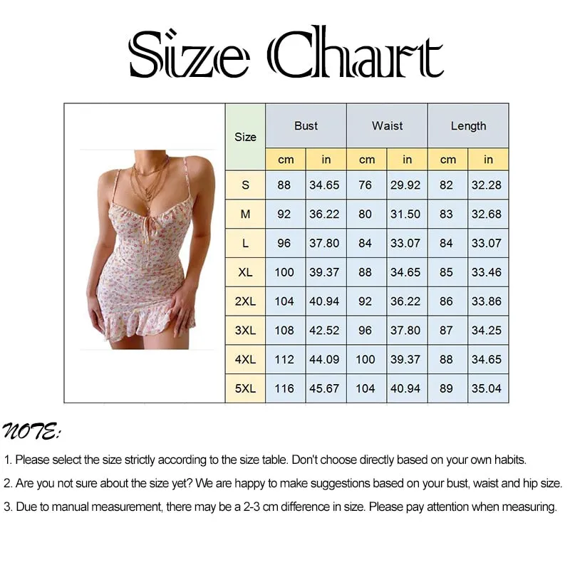 Summer Sling Hollow Short Casual High Street Print Floral Middle Waist Sleeveless Beach Dress