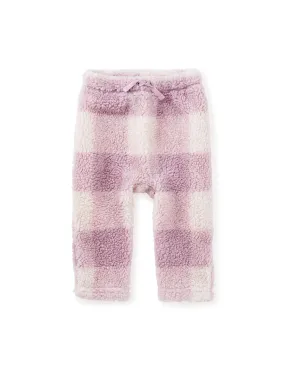 Teddy Fleece Baby Pants: Buffalo Plaid