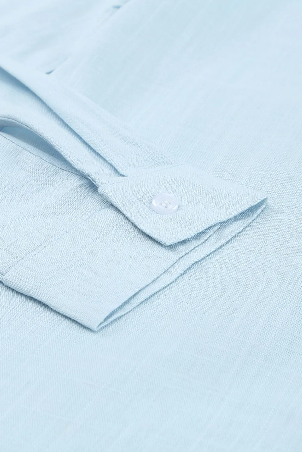 Textured Solid Color Basic Shirt for Women