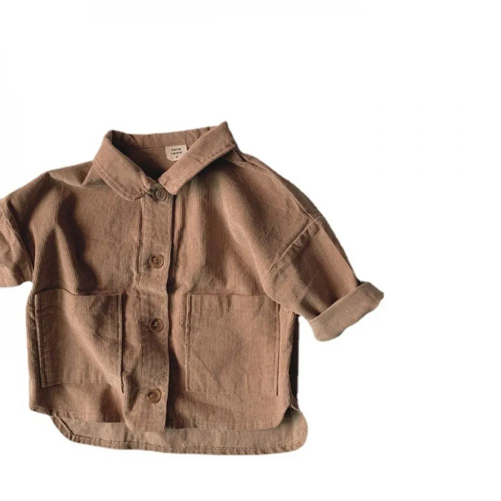 Toddler Spring Corduroy Jacket Wholesale Baby Clothes