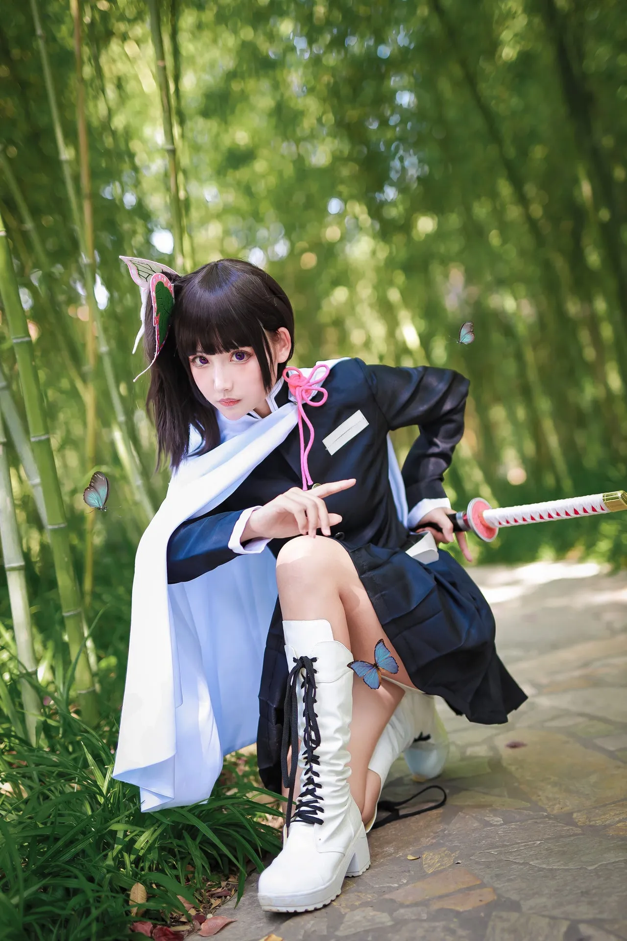 Tsuyuri Kanawo Suit Cosplay Costume