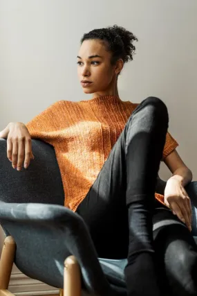 Vertiligne | Pullover short sleeves - Free knitting pattern