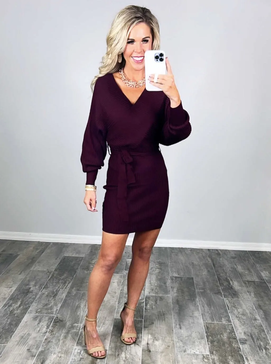 Want Your Digits Sweater Dress - Multiple Colors