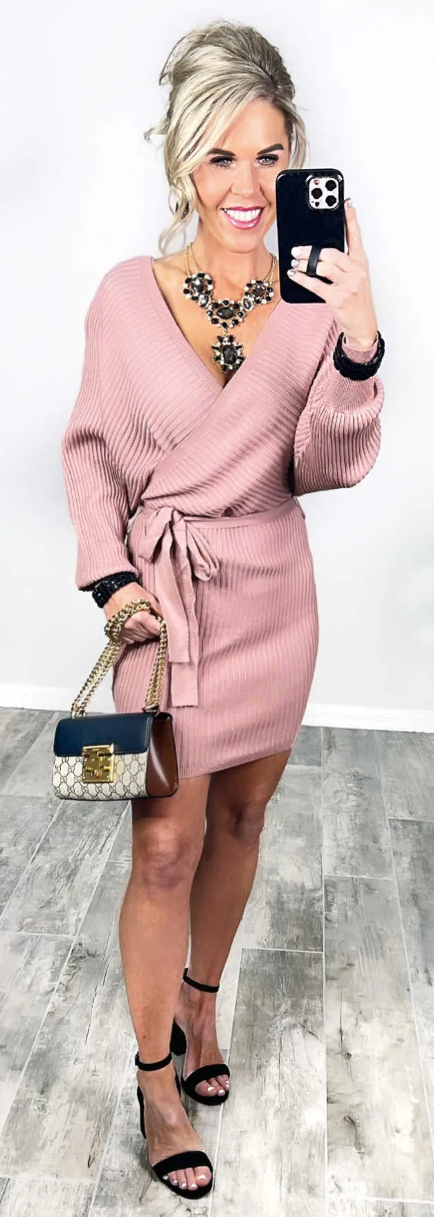 Want Your Digits Sweater Dress - Multiple Colors