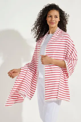 Women's Bodrum Sun Shawl  |  Radiant Coral