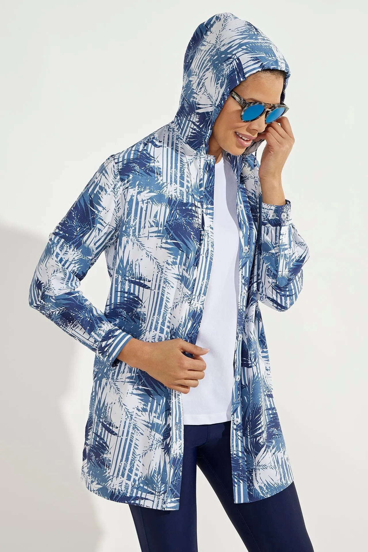 Women's Iztapa Beach Shirt  |  Bora Blue Coastal Stripe