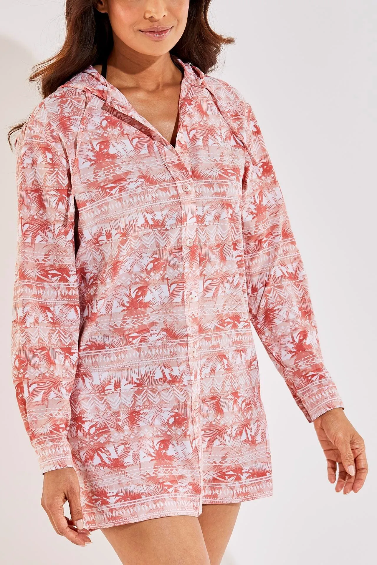 Women's Iztapa Beach Shirt  |  Coral Laheina