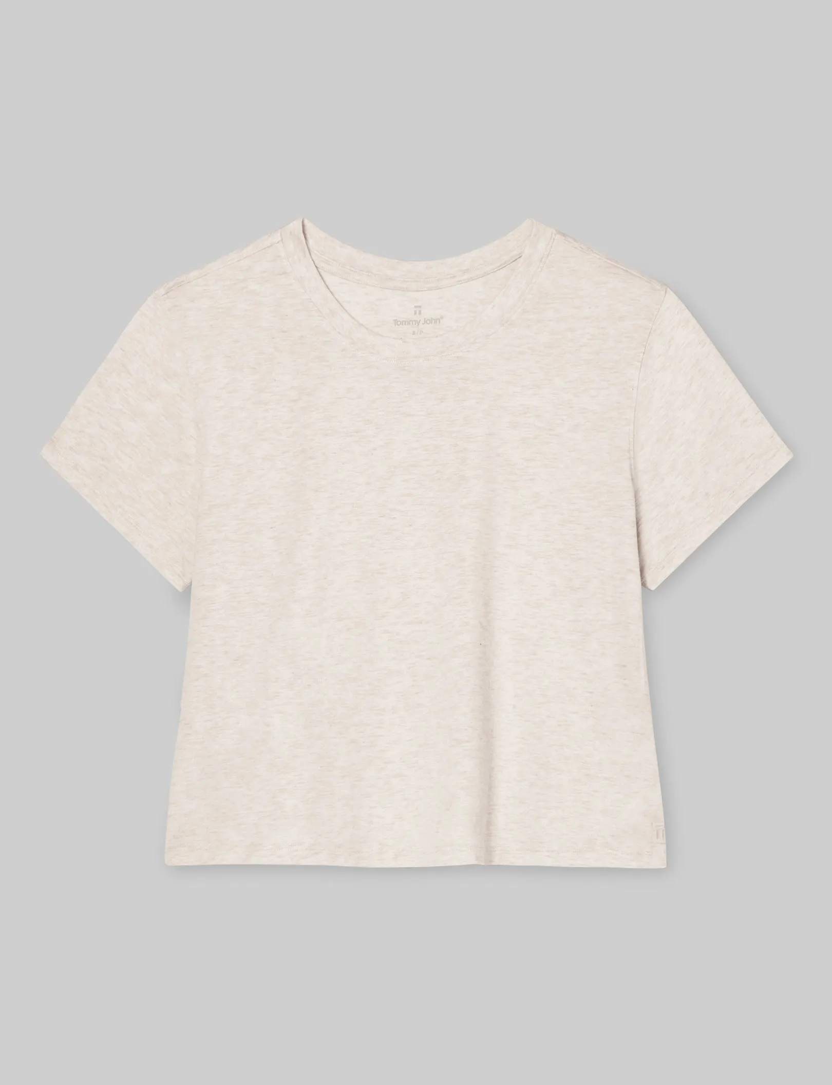 Women's Second Skin Not-Too-Cropped Crew Neck Tee