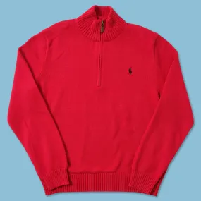 Womens's Polo Ralph Lauren Q-Zip Knit Sweater Large
