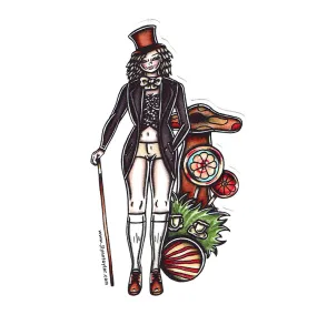 Wonka Pinup Sticker