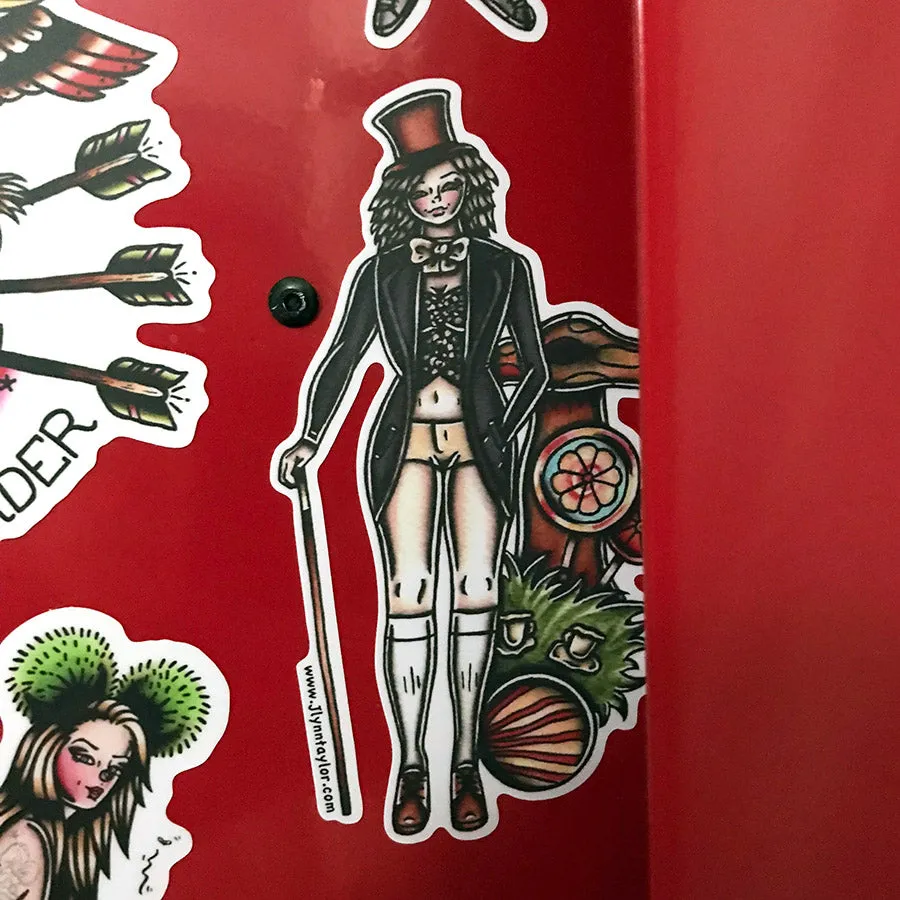 Wonka Pinup Sticker