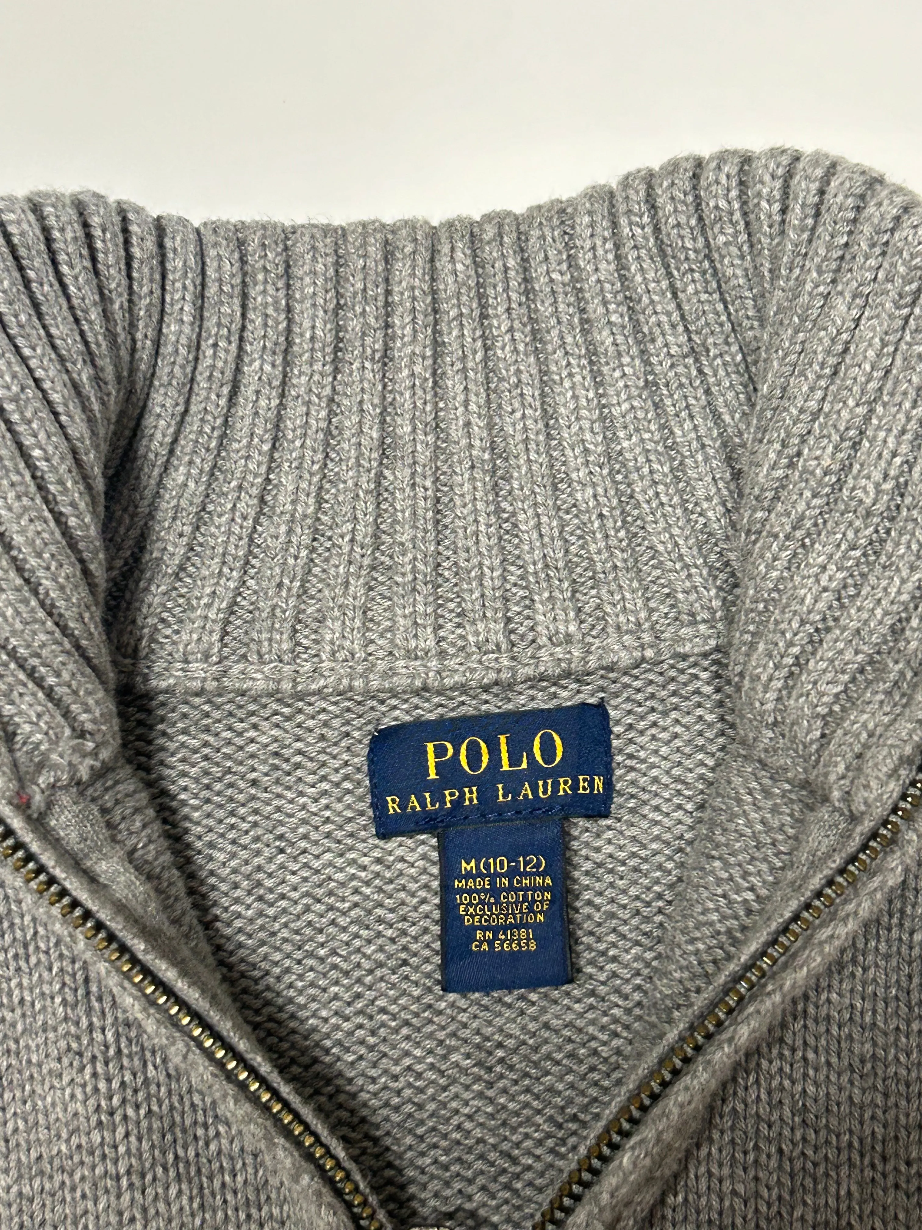 Youth Ralph Lauren quarter zip knit (M)