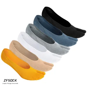 Zfsock's Plain Cotton No-show socks, 6 Pairs